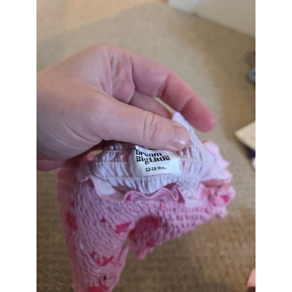 Dream big little co baby girl bamboo outfit 12-18 mos